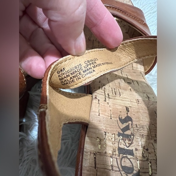 Korks Bardot Wedge Sandal - size 9 - Picture 5 of 7